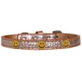thumbnail image 1 of Happy Face Widget Croc Dog Collar Copper Size 14, 1 of 1