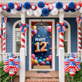 thumbnail image 6 of LUUFILx Colorful 12th Birthday Backdrop Banner with Star Elements Happy Birthday Party Supplies Decors Photography Props for Celebration Event Photo Booth Decorations, 6 of 7