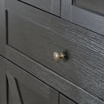thumbnail image 6 of S-HOME Dome Cabinet with Multi-Level Storage, Antique Design, 71.65 Inch High Engineered Hardwood for Versatile Use, Black, 6 of 12