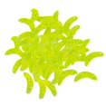 thumbnail image 1 of Paquete de 100 Peces Blandos Blandos Mads Breet Beetle Seures Bait 0.5 G , Amarillo Macarena Cebo de gusano de pesca, 1 of 8