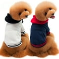 thumbnail image 2 of ZZ Dog Hoodie New Plush Pet Hoodie Color Block Hooded Pet Sportswear Teddy Bear Dog Clothing, 2 of 6