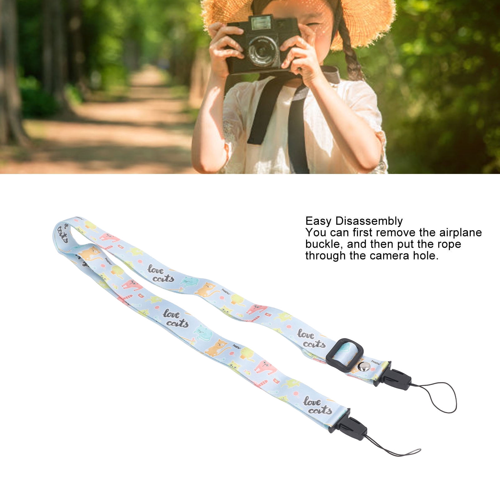 Sangle Cou/épaule En Cuir Réglable Pour Appareil Photo Reflex/DSLR - Libération Rapide, Marron - Neuf