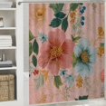 thumbnail image 6 of BCIIG Flowers Colors Design Shower Curtain Set Chic Modern Decor 36"x72, 6 of 7