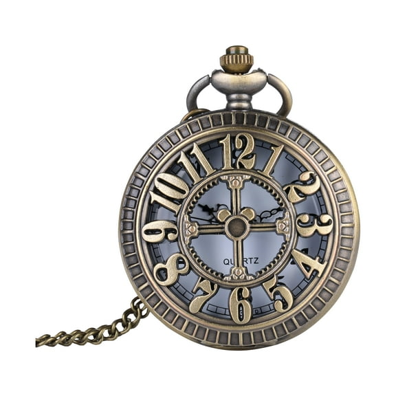 I-MART Women’s Retro Antique Skull Shaped Pocket Watch