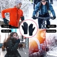 thumbnail image 4 of Toystoory Guantes completos cálidos de invierno para hombre y mujer, guantes flexibles de PU con pantalla táctil negra y azul marino, mitones a prueba de Suministros térmicos Armada SG Toystoory HA070828-08, 4 of 6