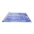 thumbnail image 2 of Ahgly Company Machine Washable Indoor Rectangle Oriental Blue Industrial Area Rugs, 4' x 6', 2 of 4