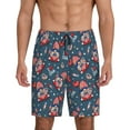 thumbnail image 3 of Lsque Gnome Love USA Mens Sleep Pajama Shorts,Short Pajama Pants, Cotton Ultra-Soft Knit-X-Large, 3 of 9