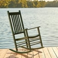 thumbnail image 5 of Shine Company Traditional Hardwood Indoor/Outdoor Patio Porch Rocker in Green, 5 of 5