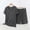 Dark Gray plus size shorts set a1, variant on Women Plus Size 2 Piece Striped Shorts Set Casual Loose Round Neck Short Sleeve Tshirt Elastic Waisted Comfy Lounge Outfits Summer Cruise Airport Travel Clothes, Dark Gray M