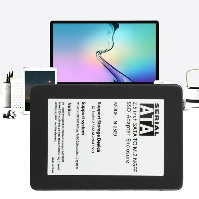LAFGUR Boîtier de Disque Dur Mobile M.2 NGFF 2.5 Po SSD 2280 pour Bureau