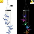 thumbnail image 4 of Carillones de viento, carillones de viento de pájaro cardenal, luz de timbre con energía solar, carillones de viento para la pérdida del amor, decoración de colibrí para patio, terraza, jardín,, 4 of 5