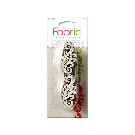Fabric Stamp - Plaid Fabric Creations BP Stamp BDR BaroqueScroll