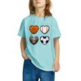 thumbnail image 4 of ATOGUTA Girls Short Sleeve Shirts Casual Tunic Tops Loose Soft Blouse T-Shirt Multicolor, Size 3T-14, 4 of 4