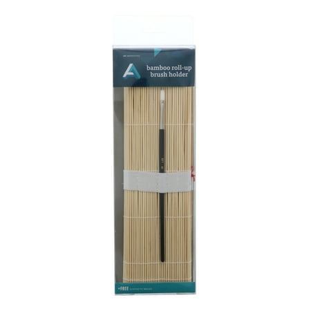 UPC: 0082435182018 | Art Alternatives Bamboo Roll-Up Brush Holder