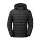 thumbnail image 1 of Chaqueta TBMPOY para hombre, ligera, acolchada, con capucha, negra, 3XL, 1 of 7