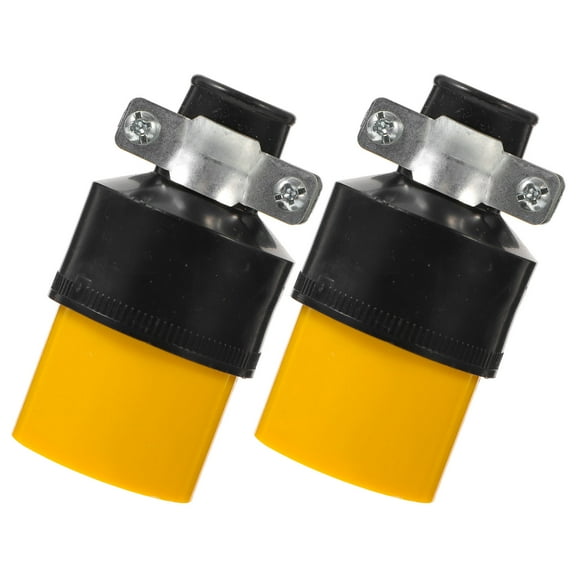 OUNONA 2Pcs Extension Cord Plug Replacement Female End Suitable for Standard Power Outlets