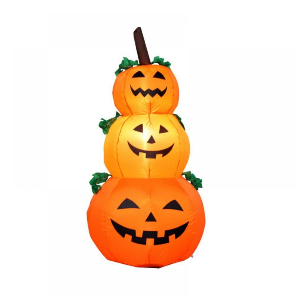 Stacked Pumpkins Blow Up Halloween Yard Inflatable, with LED Lights 6ft