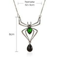 thumbnail image 3 of Collar de araña vintage con colgante de araña de cristal para Halloween, joyería de animales reptiles para mujer, 3 of 5
