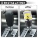 thumbnail image 4 of Ofertas Únicas Perilla de Cambio de Marchas Universal para Coche, Perilla de Cambio Manual Automático, Acrílico, 1 Juego Amarillo 10cm, 4 of 7