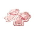 thumbnail image 2 of Naittoop Christmas Day Bow Rug 20x31.5in Pink Fluffy Area Rug Non Slip Plush Bedroom Carpet Cute Pink Bow Shape Door Mat for Romantic Home Decor Beside Bed Vanity Entryway or Gift for Her, 2 of 6