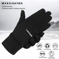 thumbnail image 2 of Guantes para deportes de invierno Guantes antideslizantes para ciclismo Guantes impermeables y resistentes al viento para exteriores Guantes portátiles para correr Slim Fit Super Grip Forro polar fin TUNC Sencillez, 2 of 5