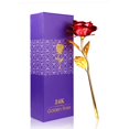 thumbnail image 1 of Ounissouiy 24K chapado en oro de tallo largo Flor de rosa artificial Romántico Día de San Valentín Amante Regalo Adornos para el hogar Kits de decoración para fiestas Numero 5 Ounissouiy HA024592-05, 1 of 6