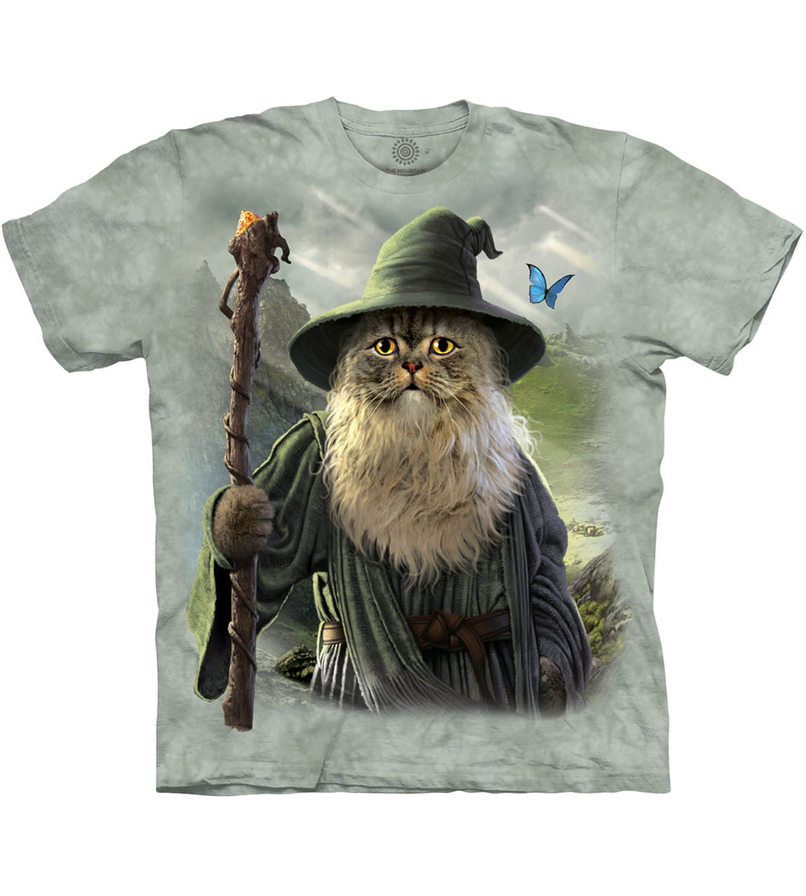 eternally charm Luster Catdalf T-Shirt Oversized Print Mountain Cat Gandalf Lord of the Rings  Adult - Walmart.com
