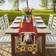 thumbnail image 4 of Table Runners 70 Inches Long Dress Scarves, Sheep Sunflower Farmhouse Coffee/Dining/Kitchen Table Decor, Holiday Table Runner, Country Red Farm Barn Spring Flowers 13x70 Inch, 4 of 9