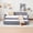 Gray, variant on Jopath Twin Upholstered Daybed Frame with Trundle, Sofa Bed with Wood Slat Support for Bedroom Living Room Guest Room,Pink