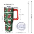 thumbnail image 2 of Christmas 40oz Tumbler– Stainless Steel Insulated Tumbler with Handle and Straw, Large Capacity Travel Cup for Hot & Cold Drinks, 2 of 7