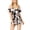 Multi-color, variant on Be Bop Juniors Printed Cold Shoulder Romper Red XL