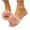 Pink, variant on Women's Flower Flat Sandals Floral Slip on Dressy Cute Vacation Slides Sandal 2026