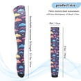 thumbnail image 3 of Dailycode Sheer Knee High Stockings for Women Colorful Cartoon Clouds, 3 of 7