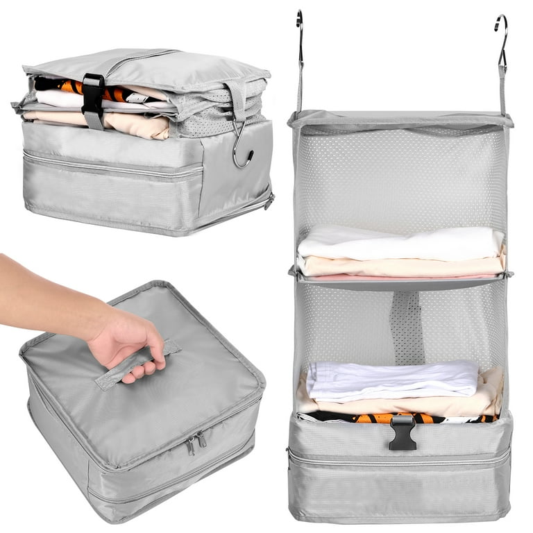 Closet Organizer Hanging Travel Bag For Clothes Portable