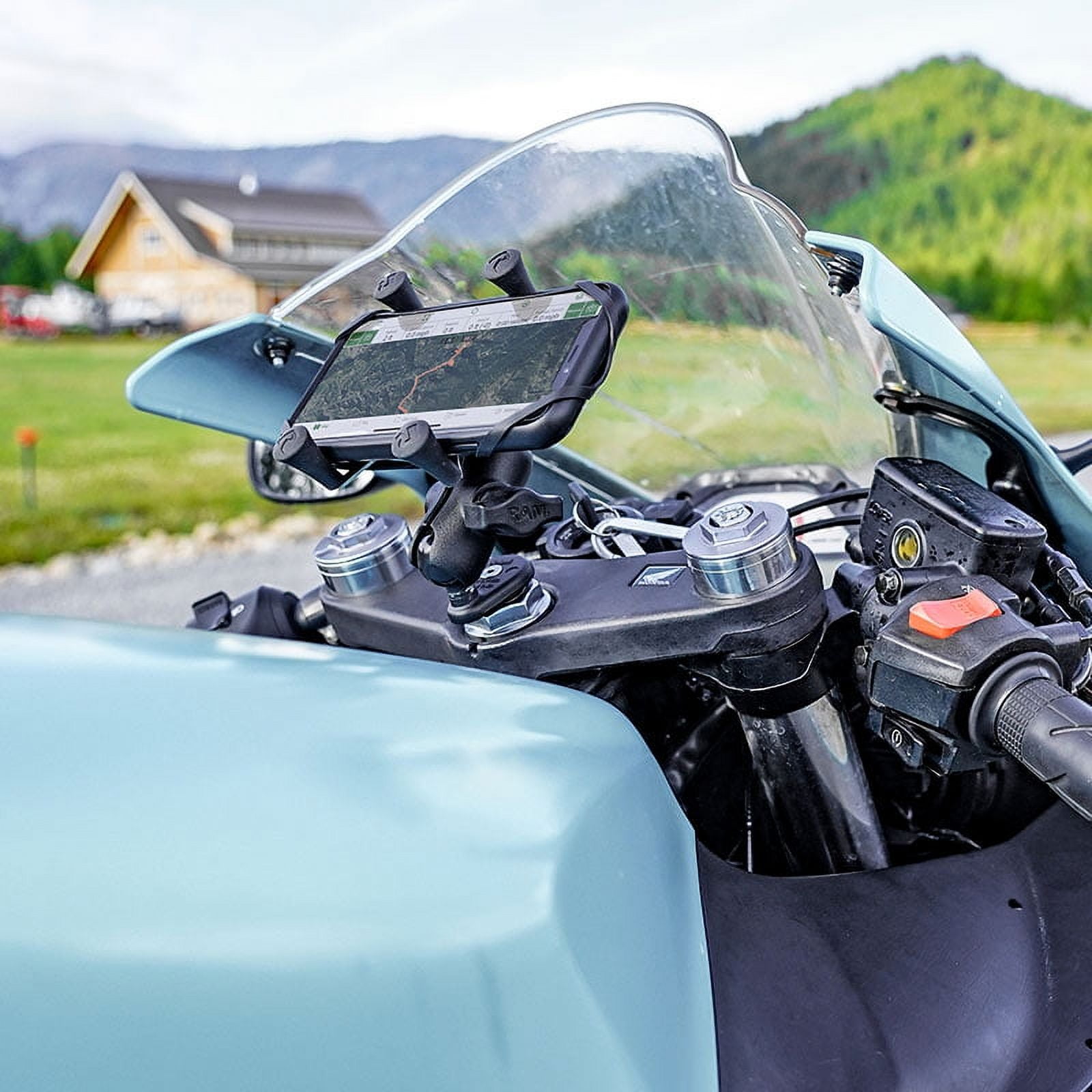 RAM Mounts X-Grip® Phone Holder with Motorcycle Fork Stem Base