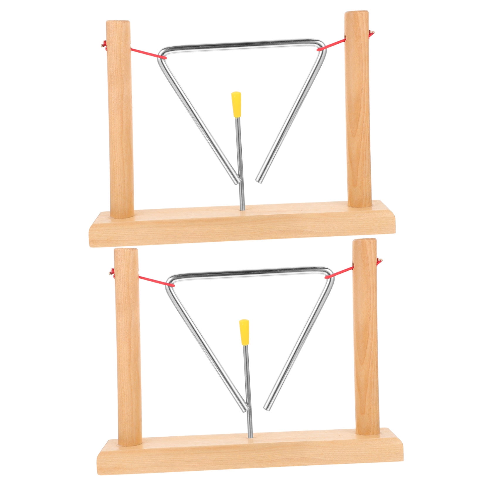 FRCOLOR 2 Sets Instruments Triangle Percussion Tools Child 27.50X20.50X5.00CM
