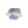 thumbnail image 2 of grinderPUNCH  Toddler Baby Blue/White Winter Mittens Gloves for Boys and Girls, Age 0-6 Months, 2 of 5
