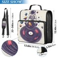 thumbnail image 2 of FORMRS Zipper Binder with Shoulder Strap 2-inch Ring 500 Sheet Capacity File Bag, Orange Astronaut Planet, 2 of 5