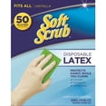 thumbnail image 2 of Soft Scrub 11350-14 Disposable Latex Gloves, White, Ambidextrous Fit, Single Use, 50 Count, 2 of 2