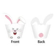 thumbnail image 5 of Easter Bunny Cupcake Wrappers - Colorful Crenellated Edges Cake Decorations for Spring & Holiday Celebrations, Add Festive Charm to Desserts, 5 of 5