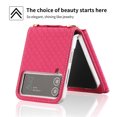 thumbnail image 6 of Allytech Zipper Wallet Purse for Samsung Galaxy Z Flip 4 5G Crossbody with Credit Card Holder Strap Lanyard Women Kickstand Flip Leather Case Cover, Rose, 6 of 8