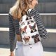 thumbnail image 5 of Disketp Happy Dog Faces Collage print Canvas Backpack Lightweight Travel Daypack Student Rucksack Laptop Backpack-, 5 of 5