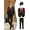 blank-red, variant on Men's 4-Piece Boutique Wedding Tailcoat Set, Jacket, Vest, Pants & Black-White Striped Tie, Formal British Style Suit for Groom, Prom, Party & Special Events