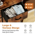 thumbnail image 2 of edx 6 Drawer Fabric Dresser for Bedroom, Chest of Drawer Organizer Storage Cabinet for Closet, Entryway, Rust Brown, 2 of 8