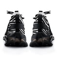 thumbnail image 6 of Zebra Black White Animal Print Walking Shoes for Men Woman Lightweight Tennis Fashion Elastic Sports Shoes Cushion Basketball Shoes, 6 of 7