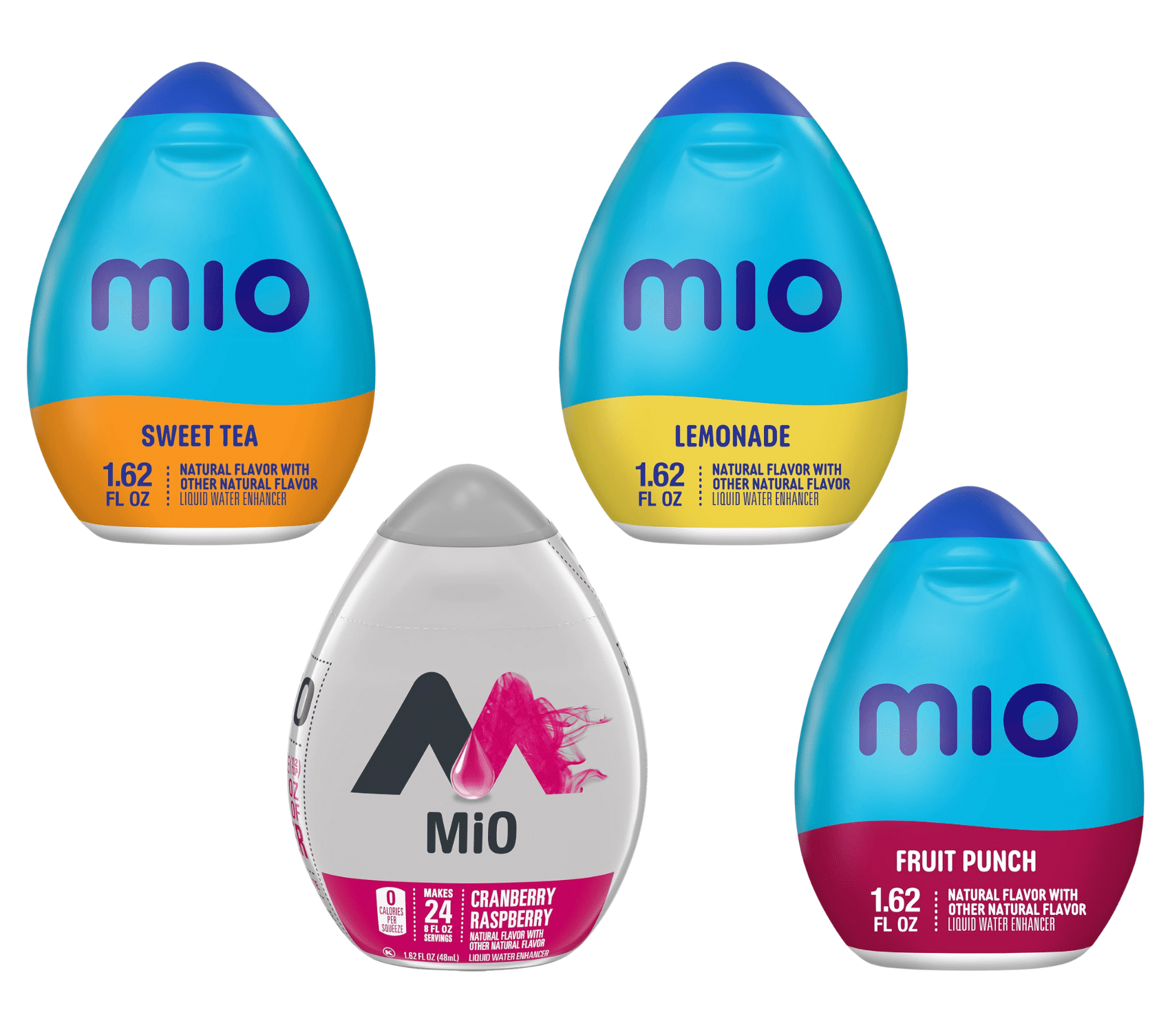 Mio Sport Electrolyte Variety Pack (3 Flavors) - Berry Blast, Lemon Lime, Arctic Grape | Sugar-Free, Calorie-Free, Caffeine-Free | 1.62 Fl Oz Bottles