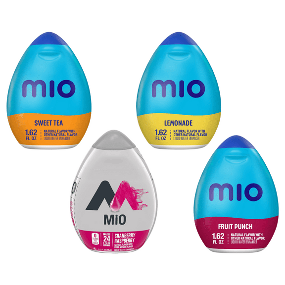 Mio Water Enhancement Variety Pack, 1 Lemonade, 1 Fruit Punch, 1 Sweet Tea, 1 Cranberry Raspberry, 1.62 oz
