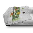 thumbnail image 3 of Letter J Soft Flannel Fleece Blanket, Inspirational Language Items Featured Floral Butterfly Vivid Petals Flouris Nature, Cozy Plush for Indoor and Outdoor Use, 50" x 70", Multicolor, by Ambesonne, 3 of 6