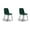Emerald, variant on Pemberly Row Performance Velvet Side Chairs (Set of 2) in Silver