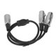 thumbnail image 2 of Cable de sonido XLR macho a hembra, cable adaptador de sonido XLR macho a doble XLR Cable XLR macho a doble XLR hembra Características líderes en su clase, 2 of 9